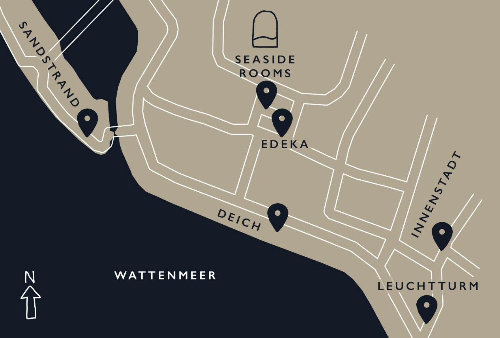 Seaside Rooms - Design-Apartment Mit Balkon & Parkplatz - Inklusive Strandkorb Direkt Am Wasser Und Spa & Sauna Saisonal Büsum Buitenkant foto